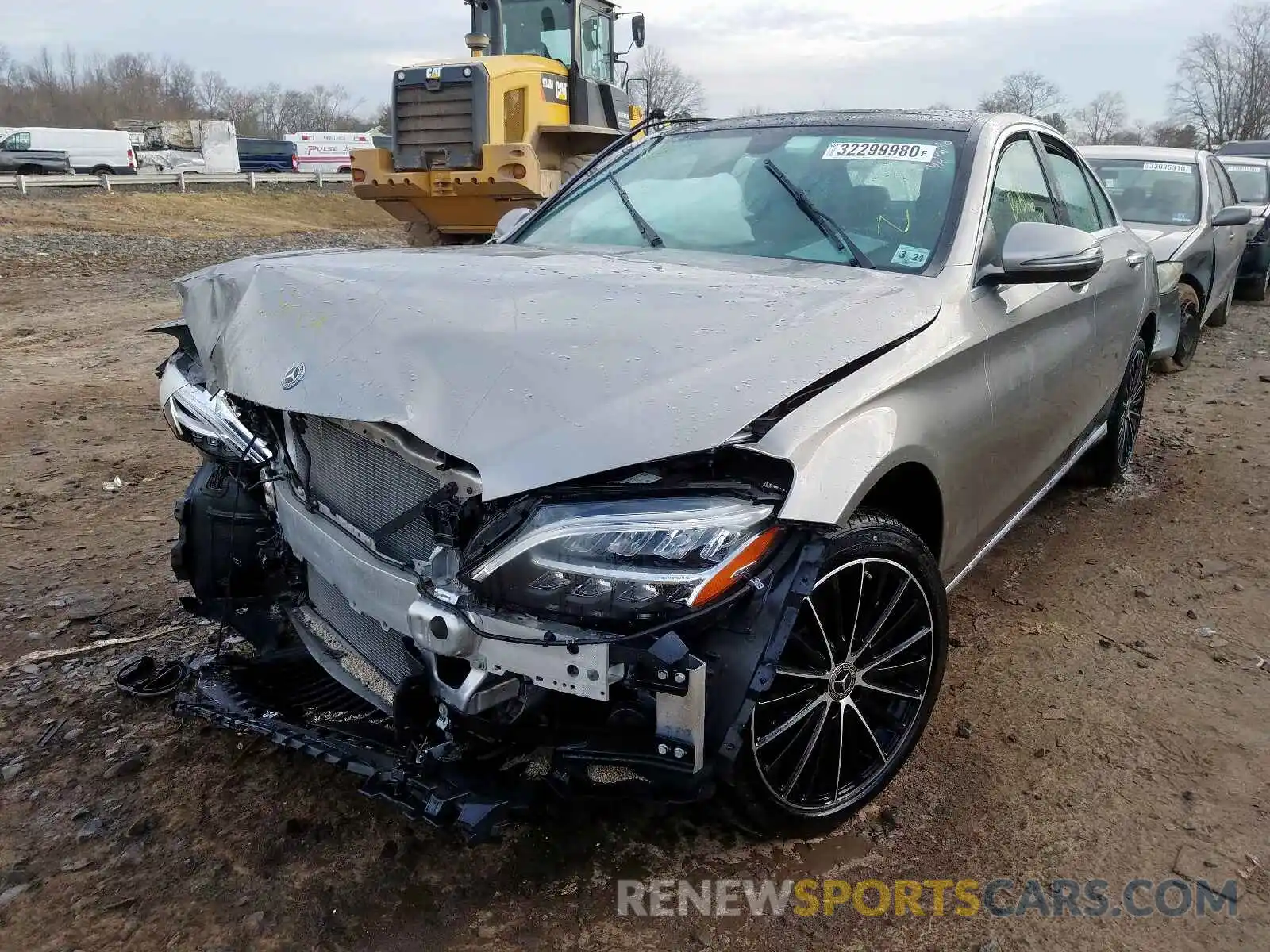 2 Photograph of a damaged car 55SWF8EB8KU313334 MERCEDES-BENZ C CLASS 2019