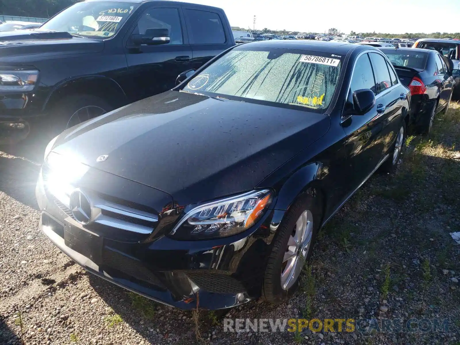 2 Photograph of a damaged car 55SWF8EB8KU319148 MERCEDES-BENZ C-CLASS 2019