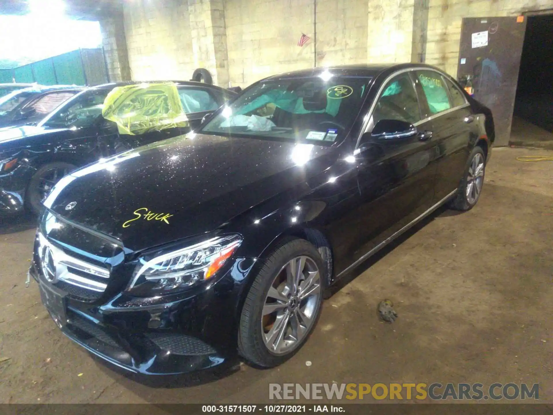 2 Photograph of a damaged car 55SWF8EB9KU284930 MERCEDES-BENZ C-CLASS 2019