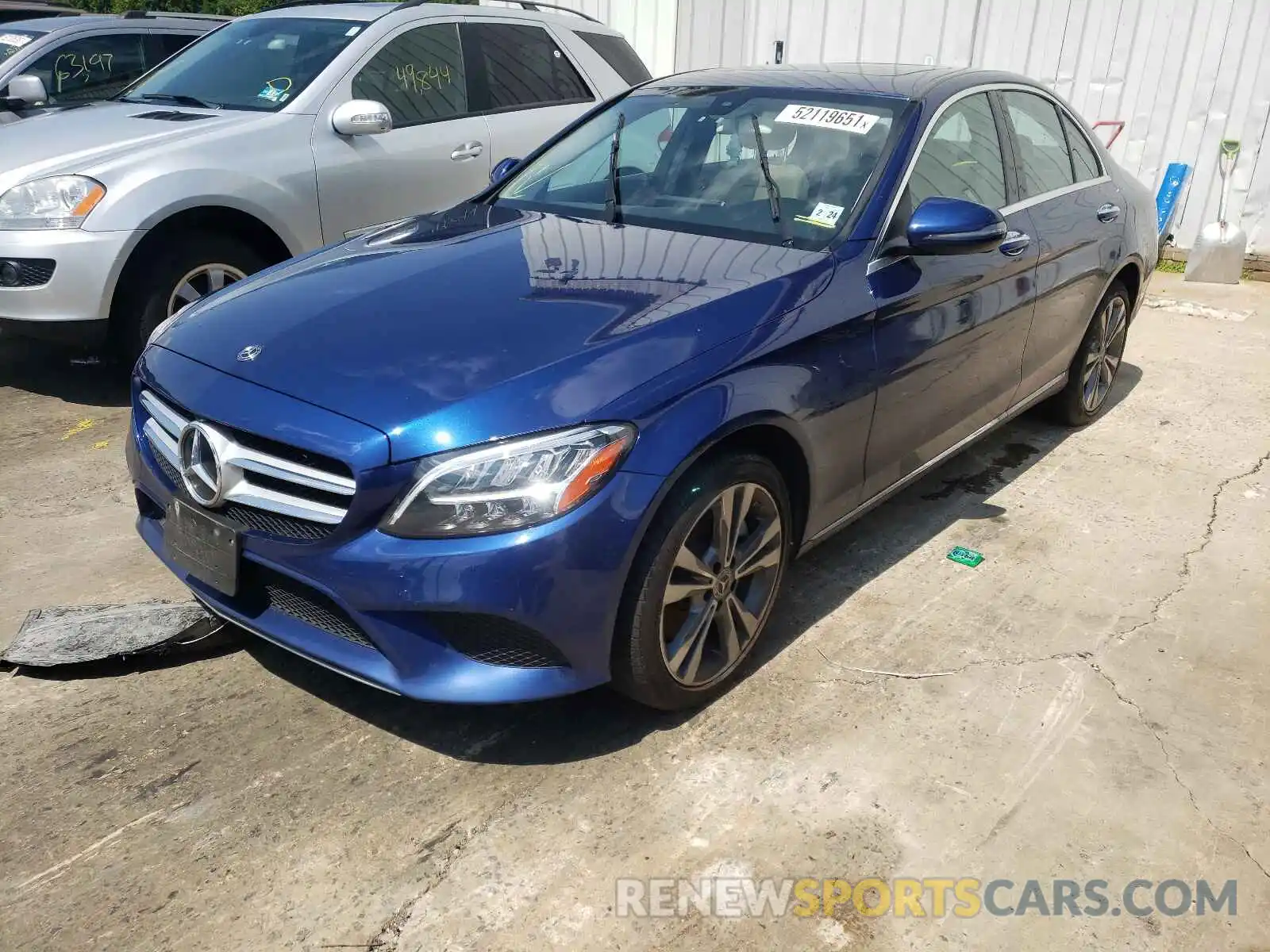 2 Photograph of a damaged car 55SWF8EB9KU290467 MERCEDES-BENZ C-CLASS 2019