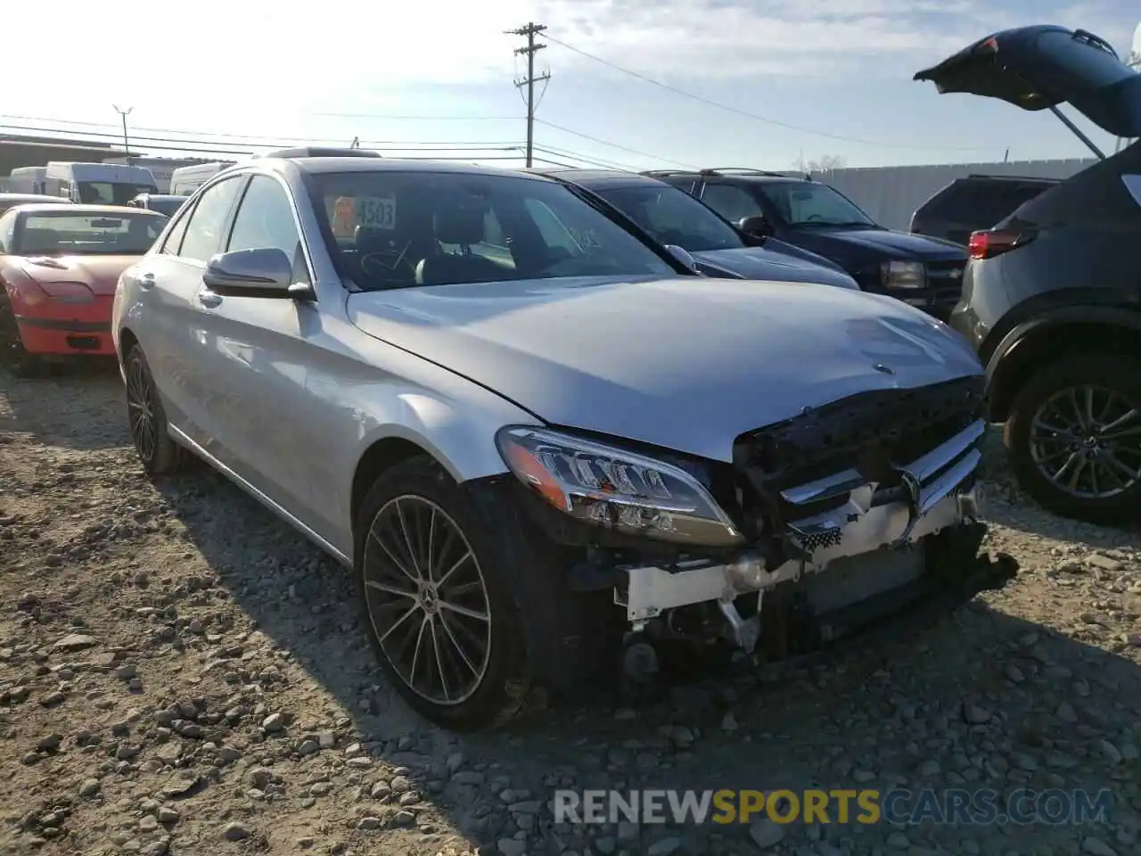 1 Photograph of a damaged car 55SWF8EB9KU296690 MERCEDES-BENZ C-CLASS 2019