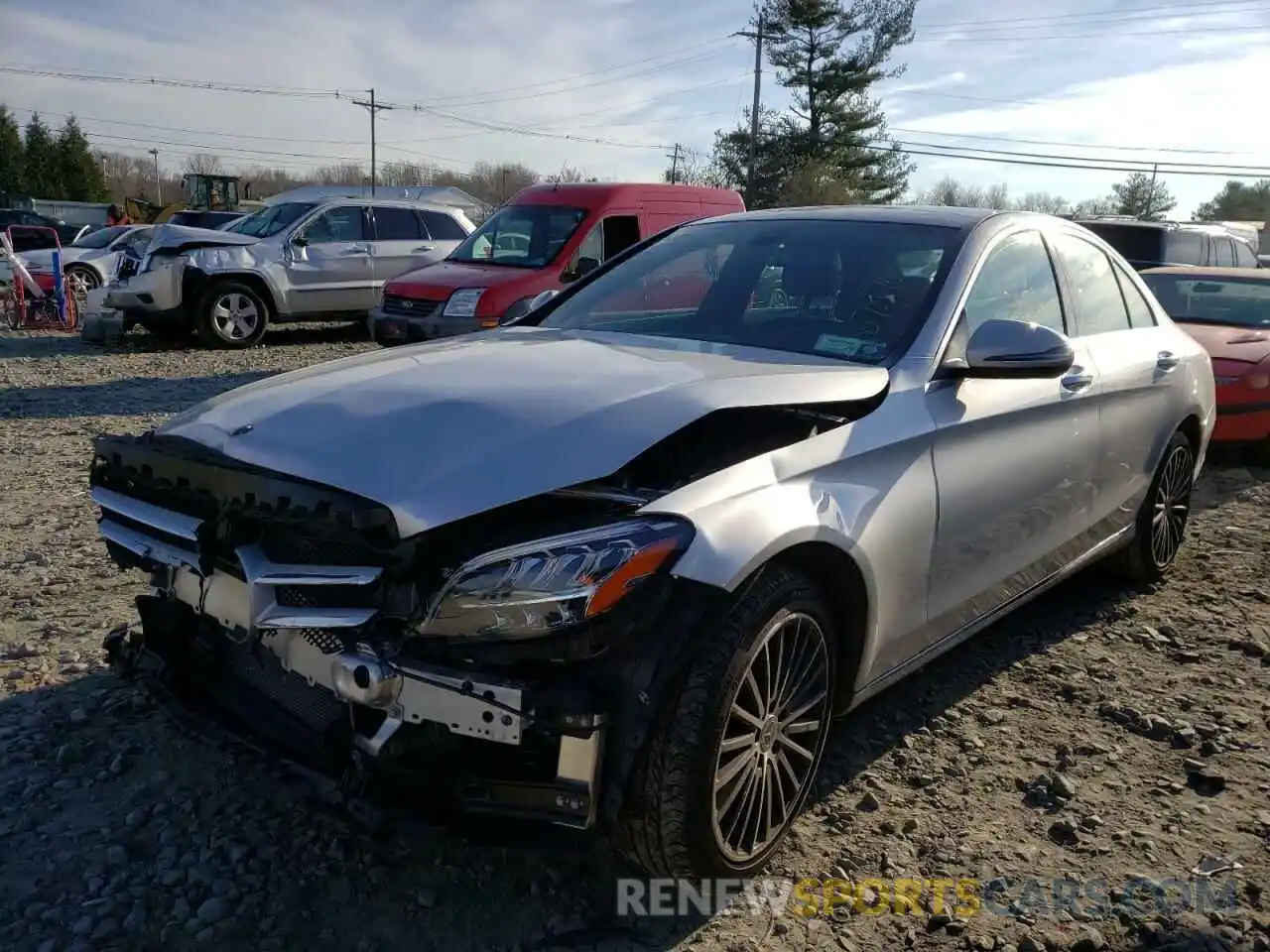 2 Photograph of a damaged car 55SWF8EB9KU296690 MERCEDES-BENZ C-CLASS 2019