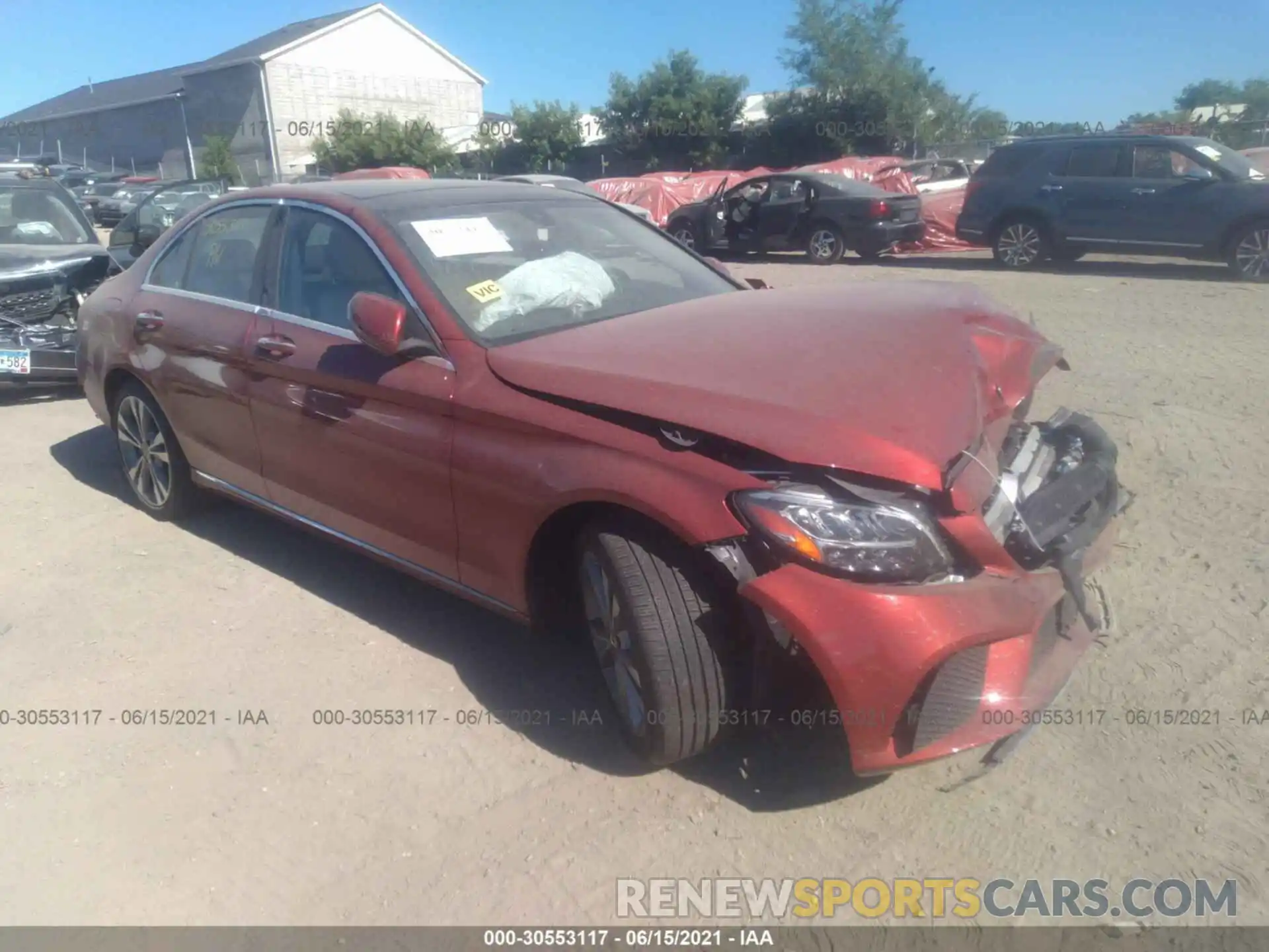 1 Photograph of a damaged car 55SWF8EB9KU302391 MERCEDES-BENZ C-CLASS 2019