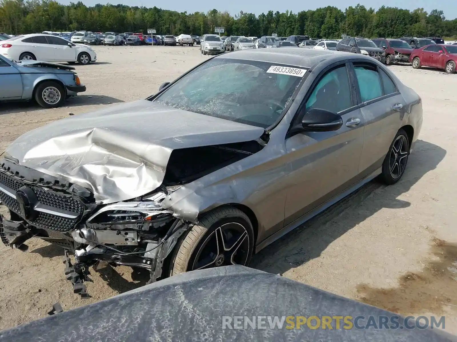 2 Photograph of a damaged car 55SWF8EB9KU305050 MERCEDES-BENZ C CLASS 2019