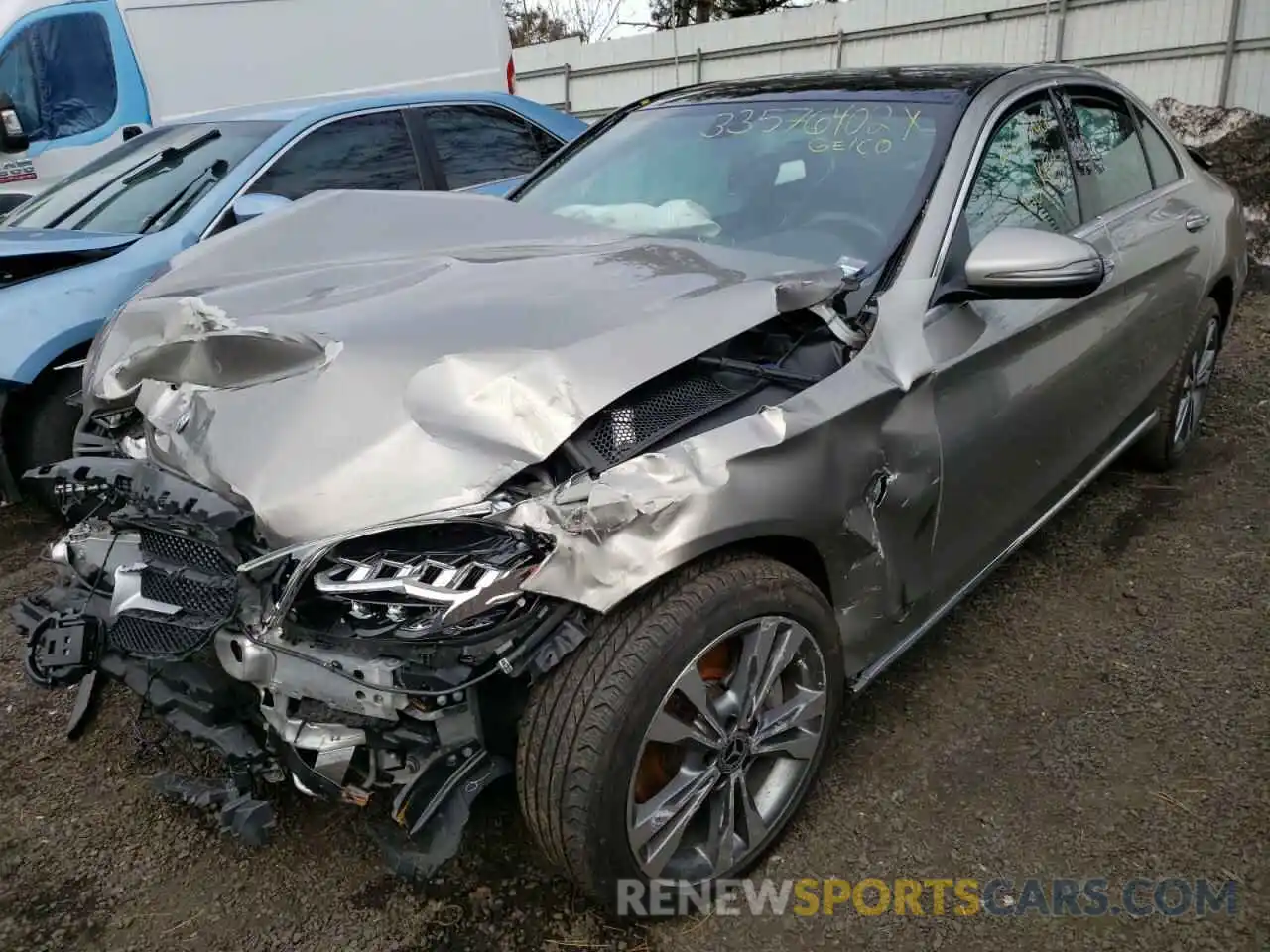 2 Photograph of a damaged car 55SWF8EB9KU305159 MERCEDES-BENZ C-CLASS 2019