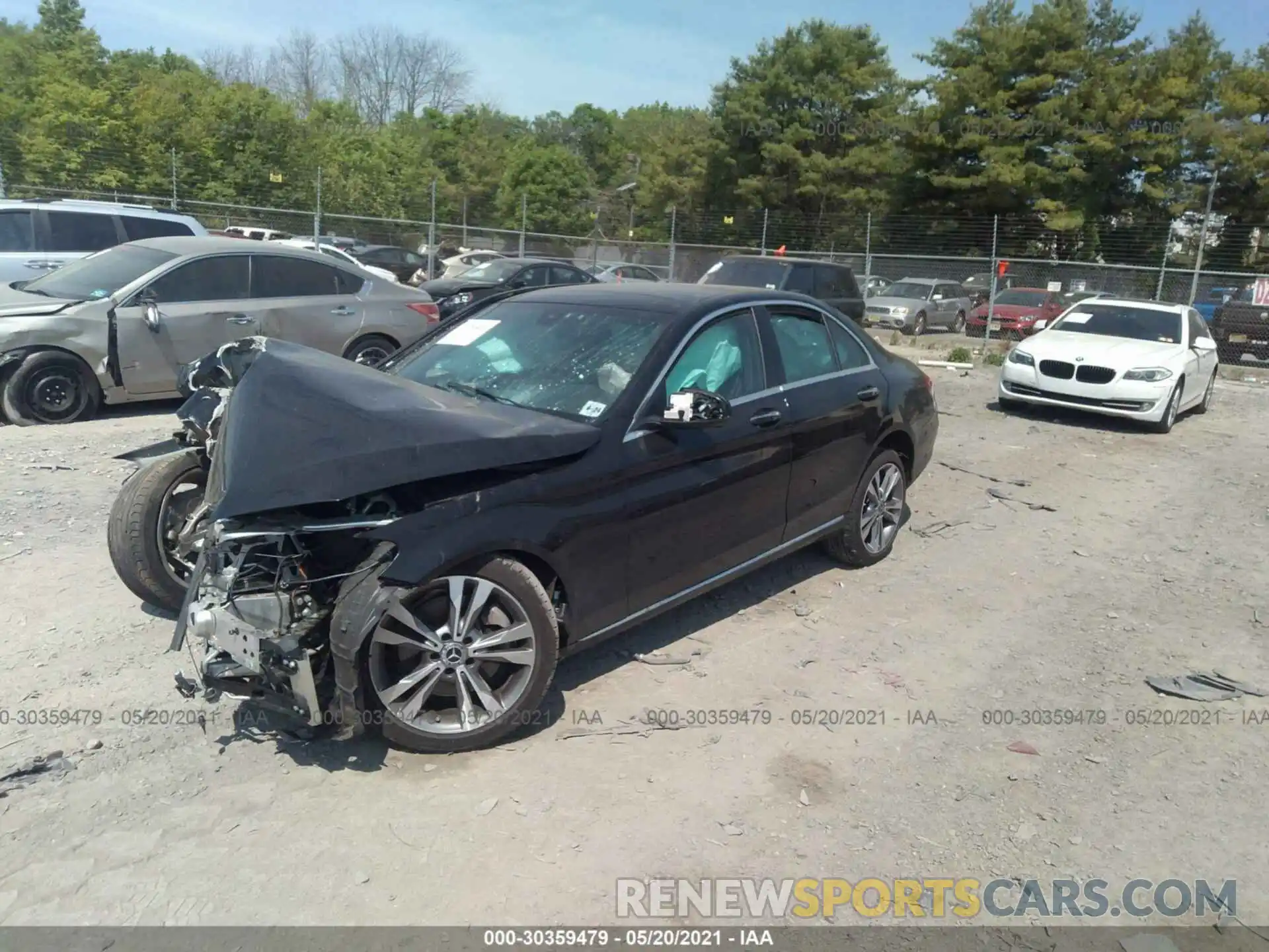 2 Photograph of a damaged car 55SWF8EB9KU306568 MERCEDES-BENZ C-CLASS 2019