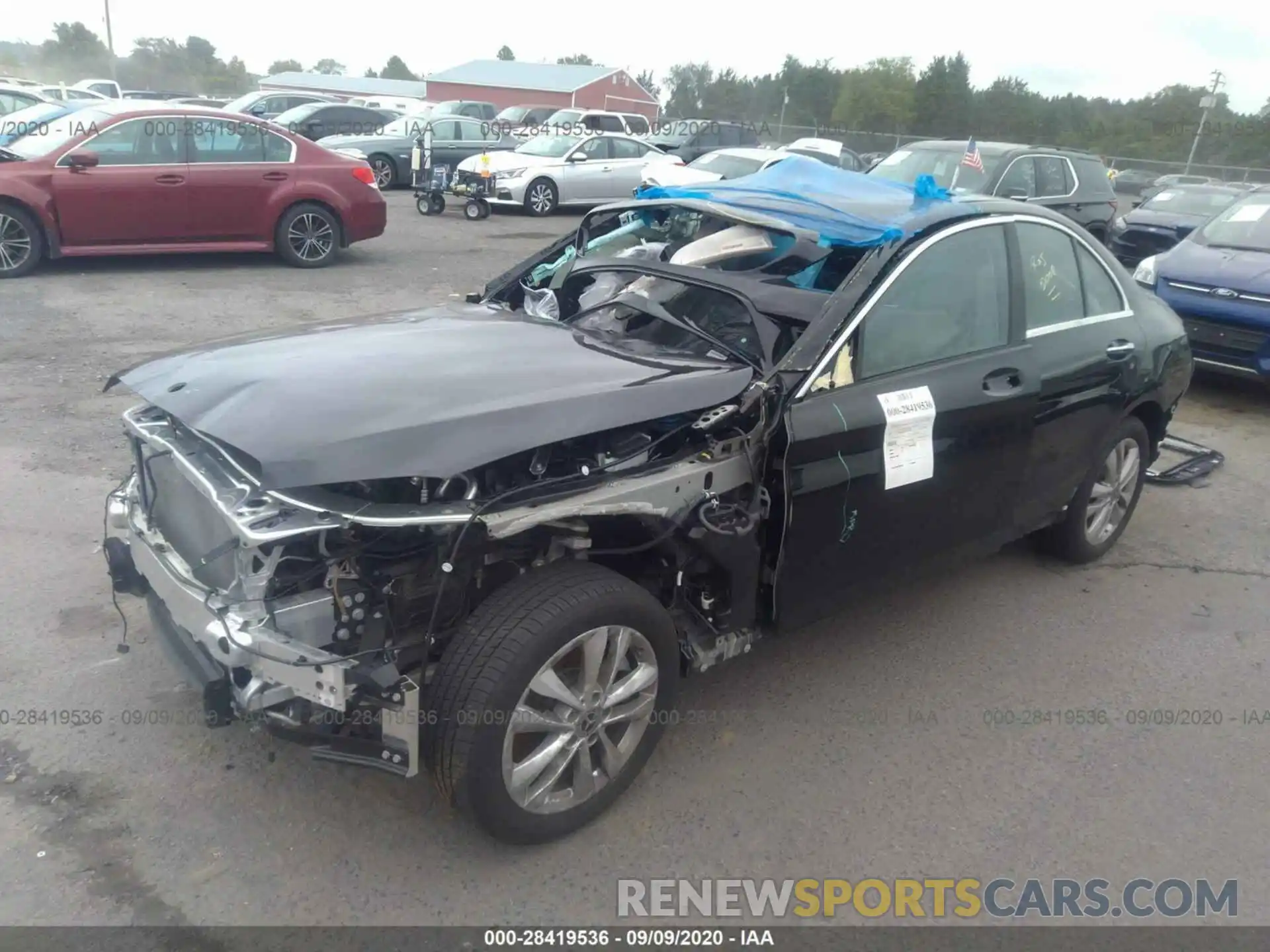 2 Photograph of a damaged car 55SWF8EB9KU307249 MERCEDES-BENZ C-CLASS 2019