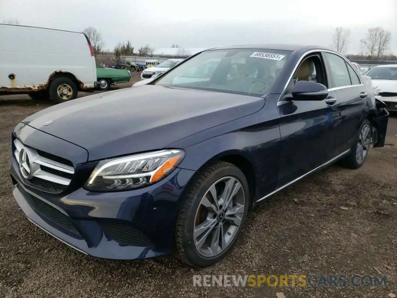 2 Photograph of a damaged car 55SWF8EB9KU309406 MERCEDES-BENZ C-CLASS 2019