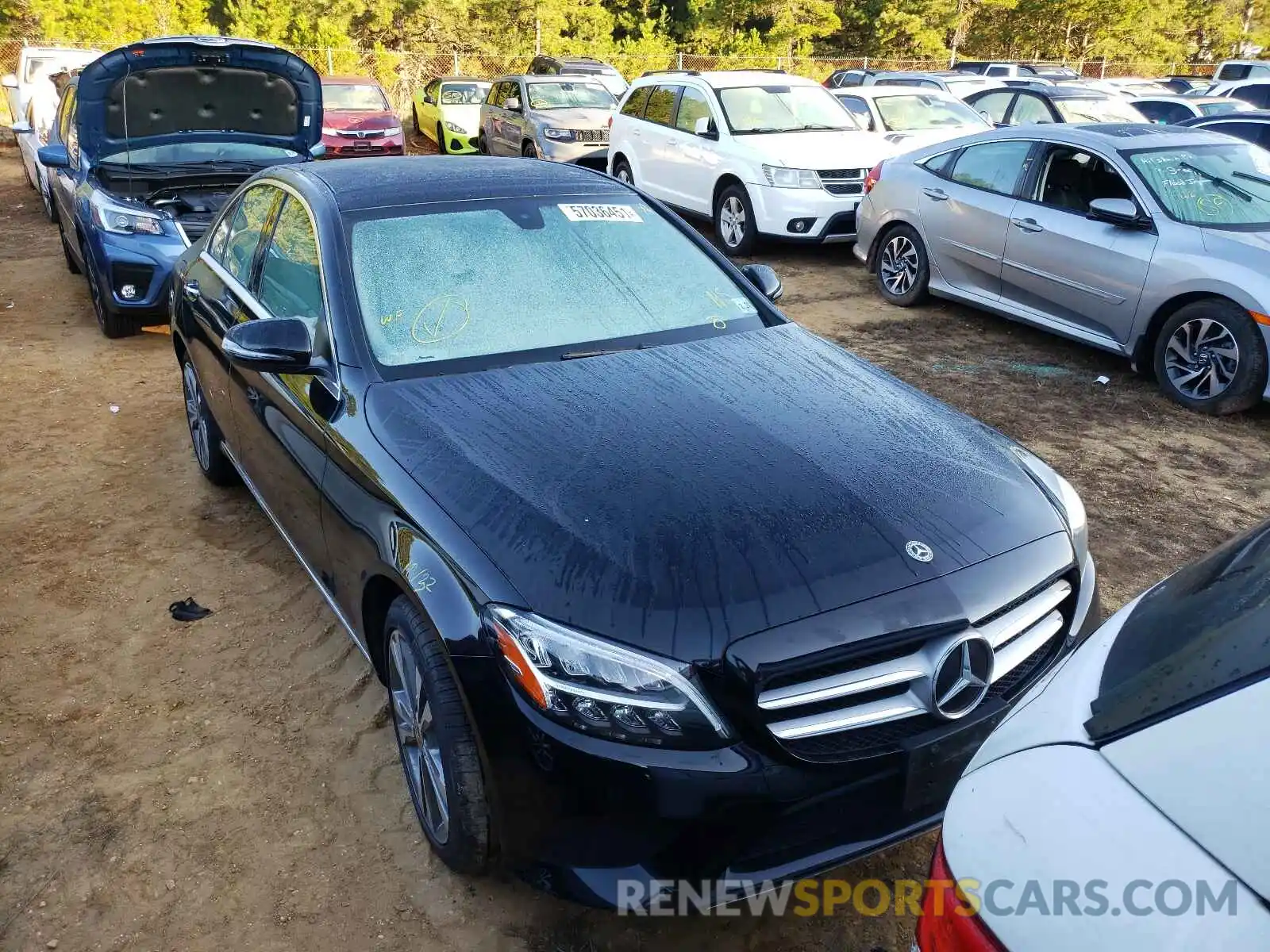 1 Photograph of a damaged car 55SWF8EB9KU311883 MERCEDES-BENZ C-CLASS 2019