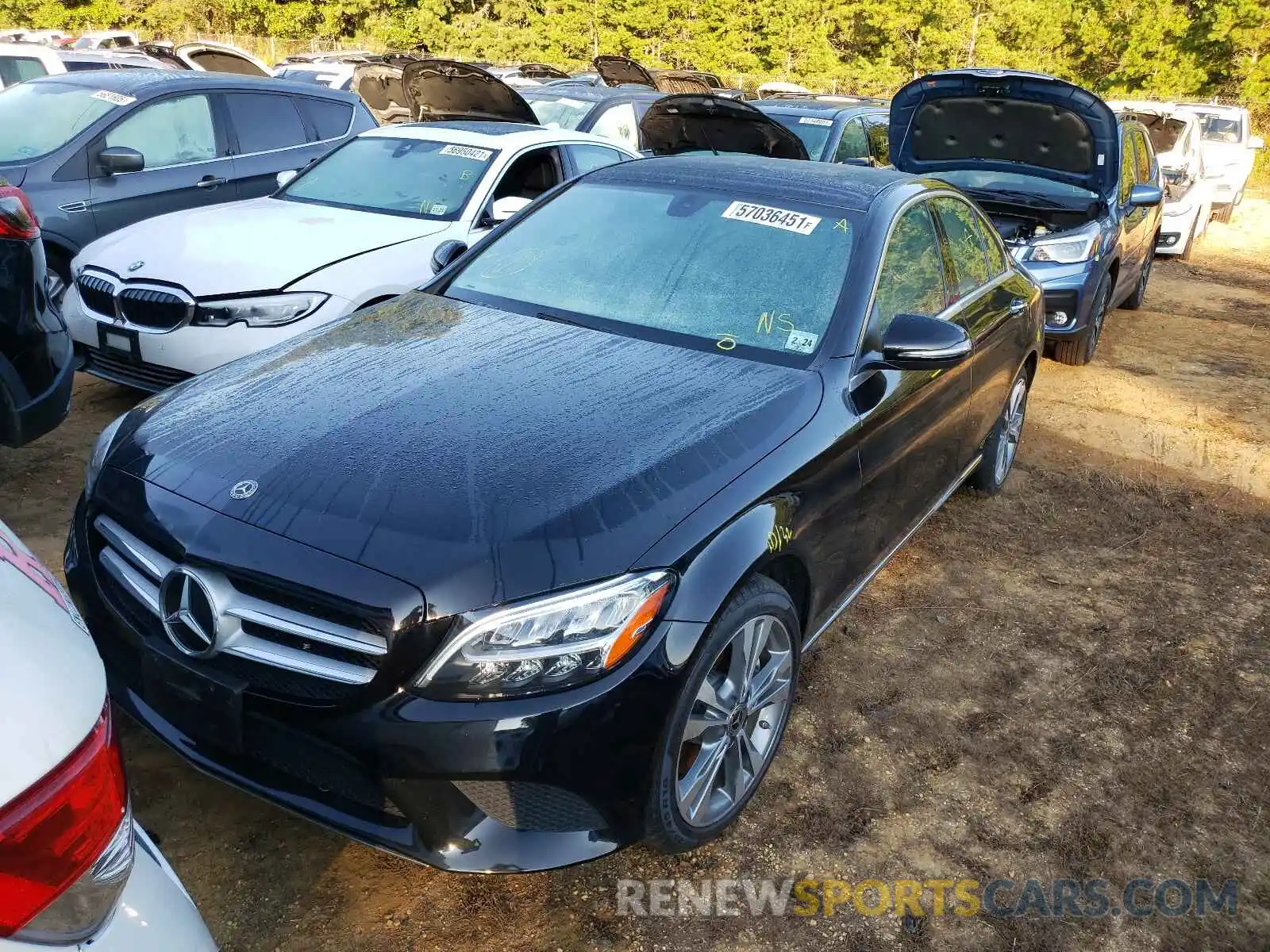 2 Photograph of a damaged car 55SWF8EB9KU311883 MERCEDES-BENZ C-CLASS 2019