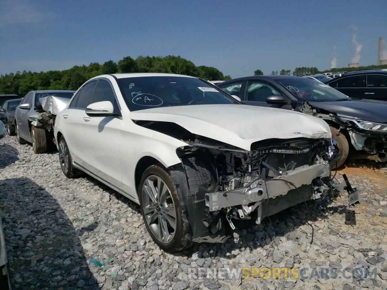 1 Photograph of a damaged car 55SWF8EB9KU312029 MERCEDES-BENZ C-CLASS 2019