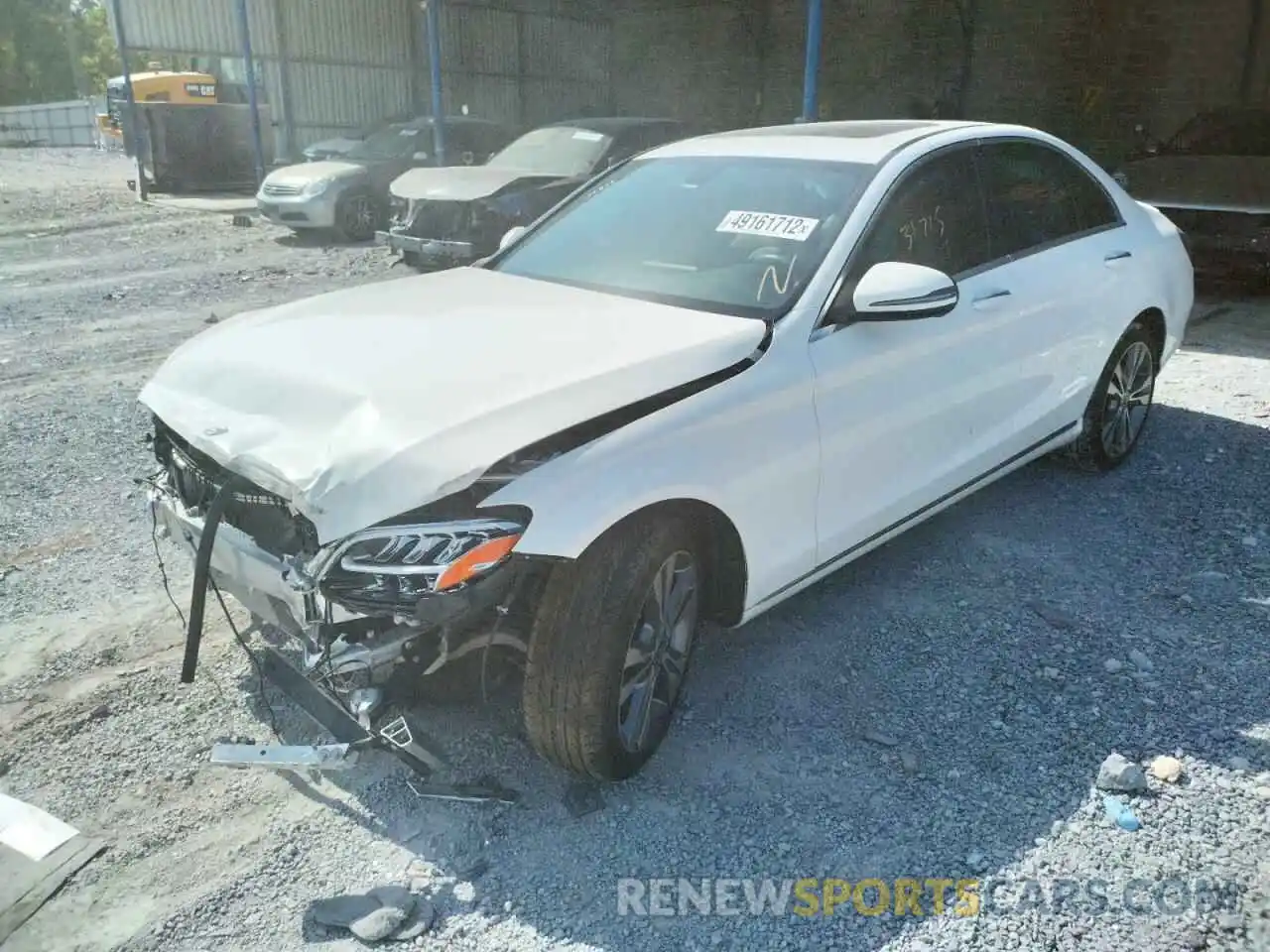 2 Photograph of a damaged car 55SWF8EB9KU312029 MERCEDES-BENZ C-CLASS 2019