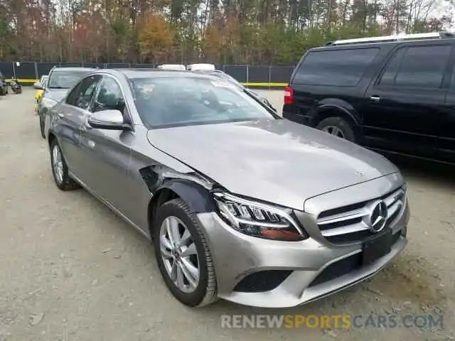 1 Photograph of a damaged car 55SWF8EB9KU312452 MERCEDES-BENZ C CLASS 2019