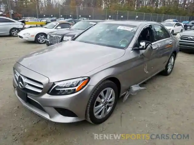 2 Photograph of a damaged car 55SWF8EB9KU312452 MERCEDES-BENZ C CLASS 2019