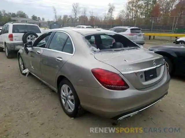 3 Photograph of a damaged car 55SWF8EB9KU312452 MERCEDES-BENZ C CLASS 2019