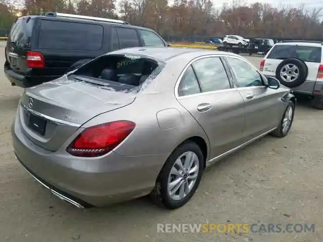 4 Photograph of a damaged car 55SWF8EB9KU312452 MERCEDES-BENZ C CLASS 2019