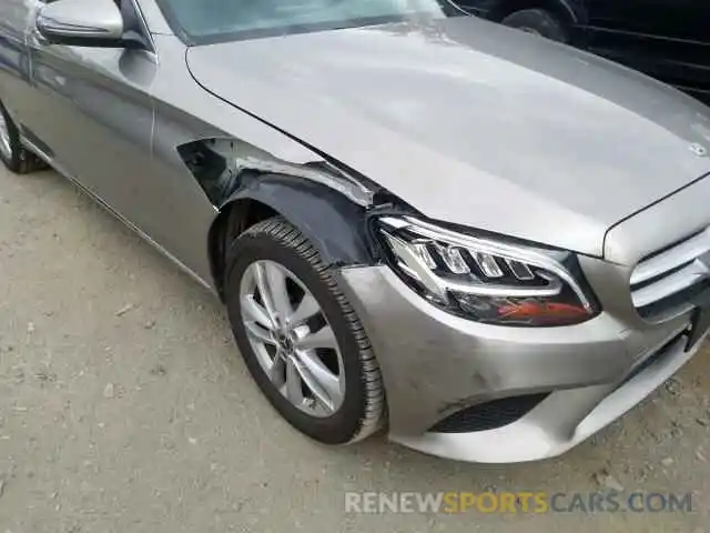 9 Photograph of a damaged car 55SWF8EB9KU312452 MERCEDES-BENZ C CLASS 2019