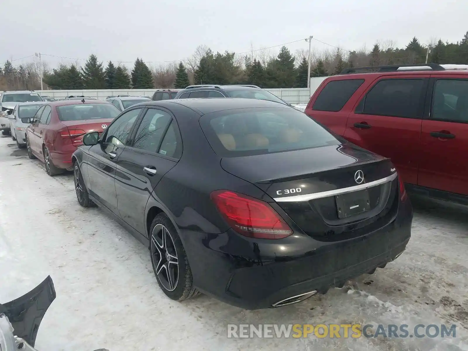 3 Photograph of a damaged car 55SWF8EB9KU313391 MERCEDES-BENZ C CLASS 2019