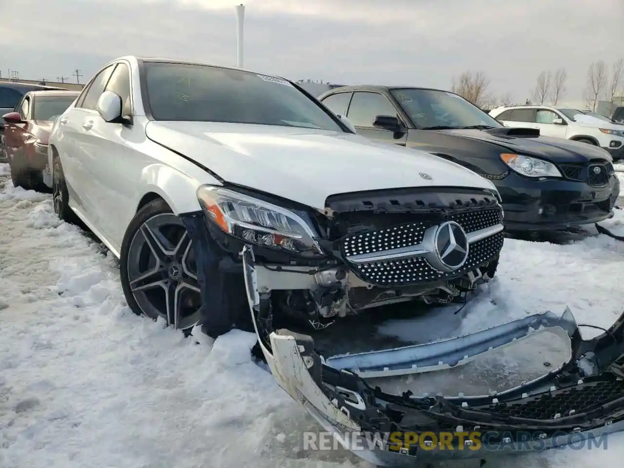 1 Photograph of a damaged car 55SWF8EB9KU318302 MERCEDES-BENZ C-CLASS 2019