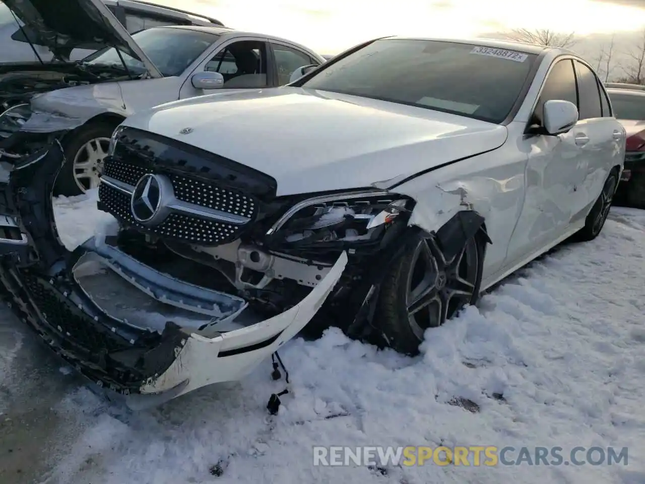 2 Photograph of a damaged car 55SWF8EB9KU318302 MERCEDES-BENZ C-CLASS 2019