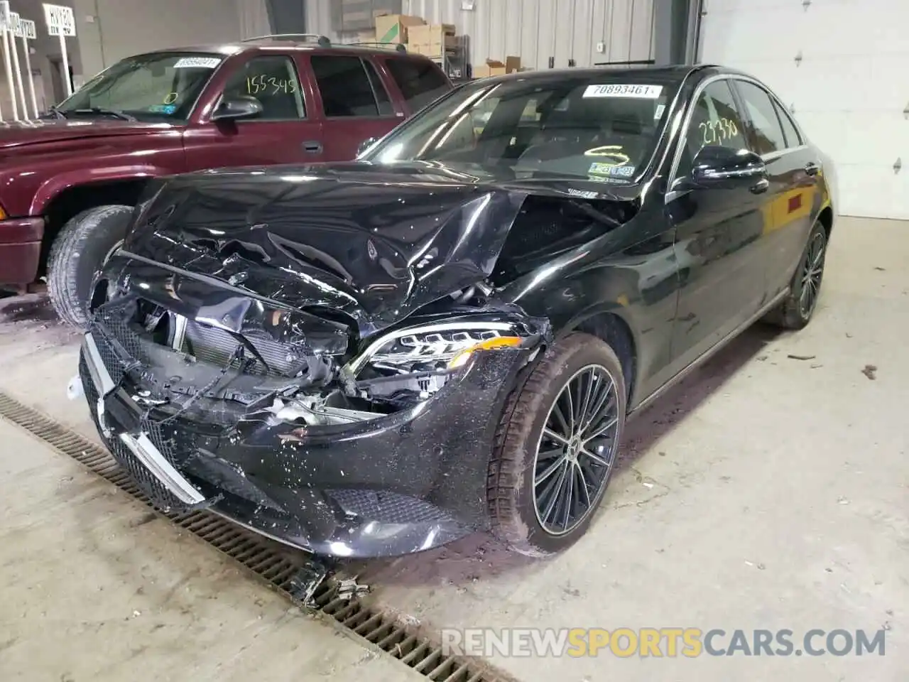 2 Photograph of a damaged car 55SWF8EB9KU318946 MERCEDES-BENZ C-CLASS 2019