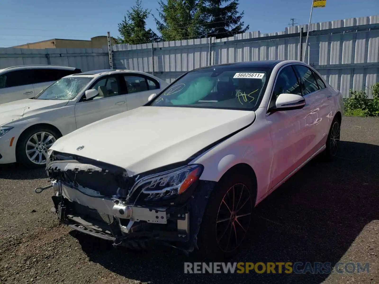 2 Photograph of a damaged car 55SWF8EB9KU320504 MERCEDES-BENZ C-CLASS 2019