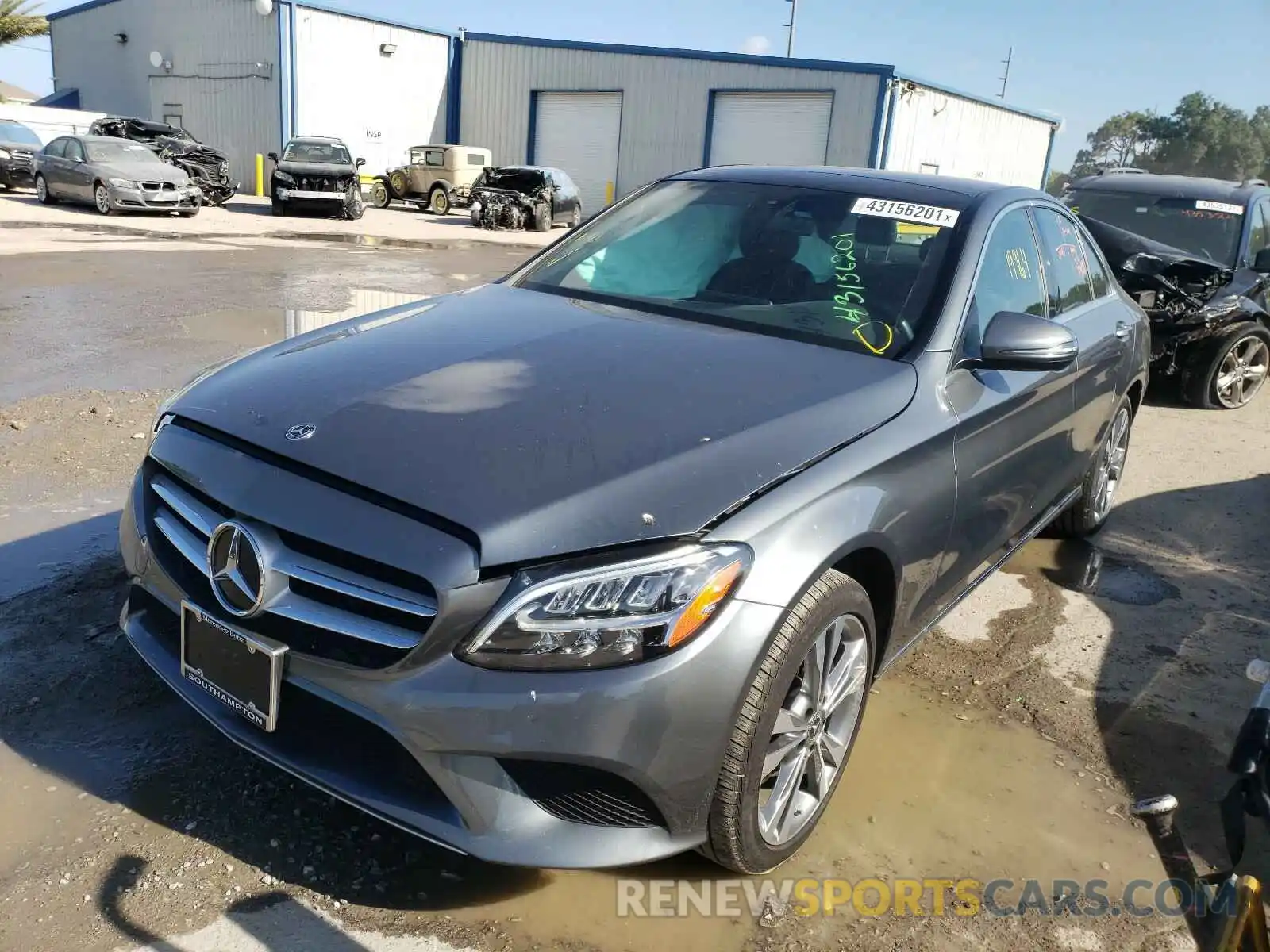 2 Photograph of a damaged car 55SWF8EBXKU284760 MERCEDES-BENZ C CLASS 2019