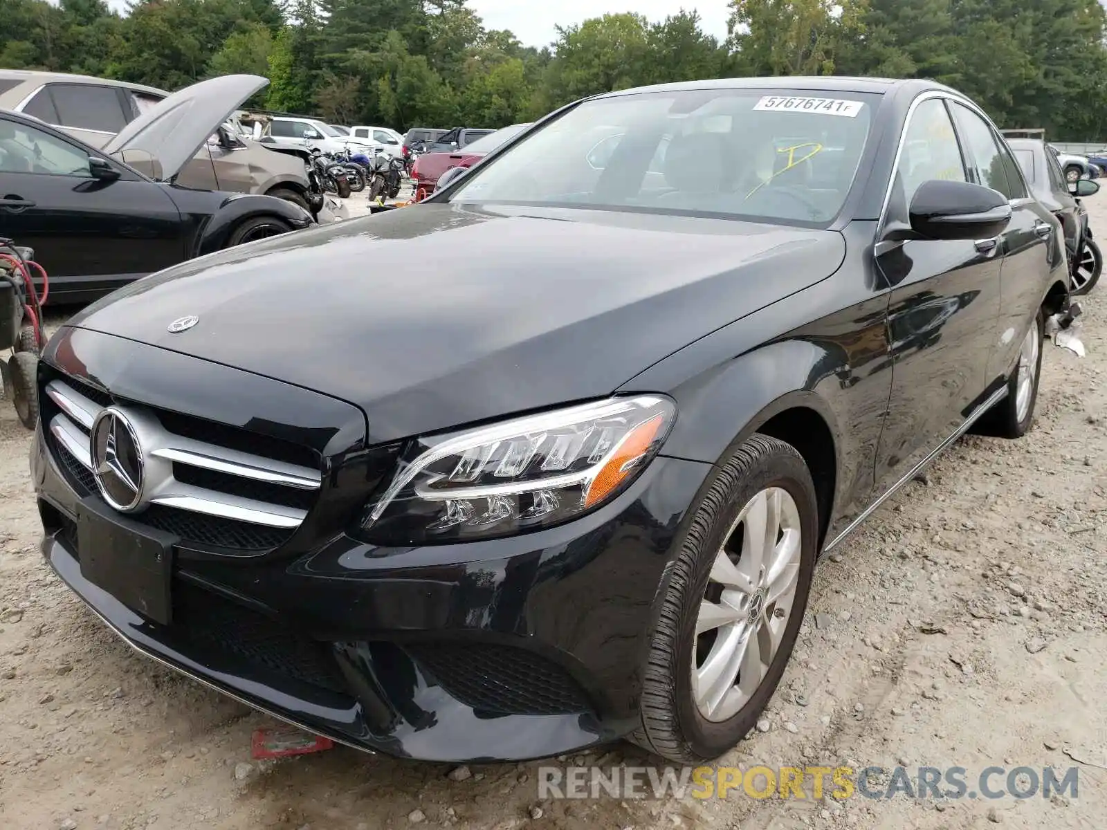 2 Photograph of a damaged car 55SWF8EBXKU285648 MERCEDES-BENZ C-CLASS 2019