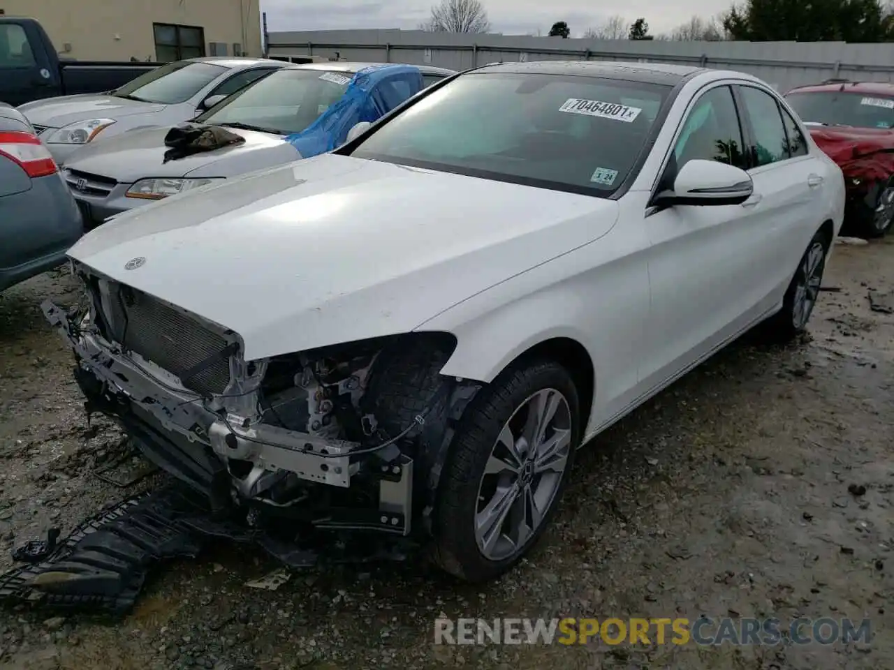 2 Photograph of a damaged car 55SWF8EBXKU289828 MERCEDES-BENZ C-CLASS 2019