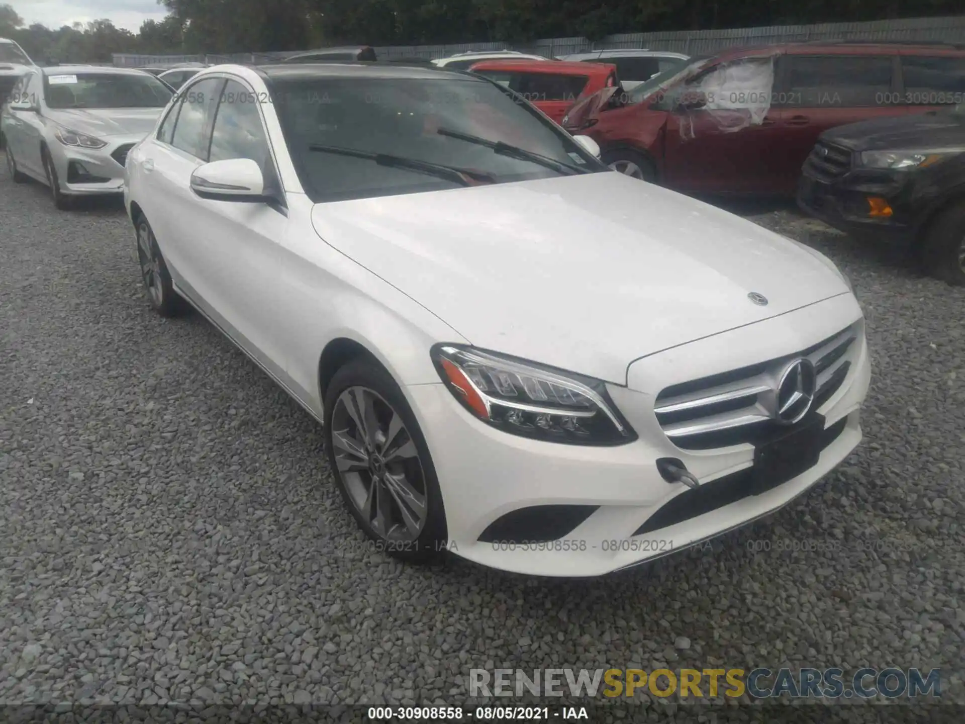 1 Photograph of a damaged car 55SWF8EBXKU290185 MERCEDES-BENZ C-CLASS 2019