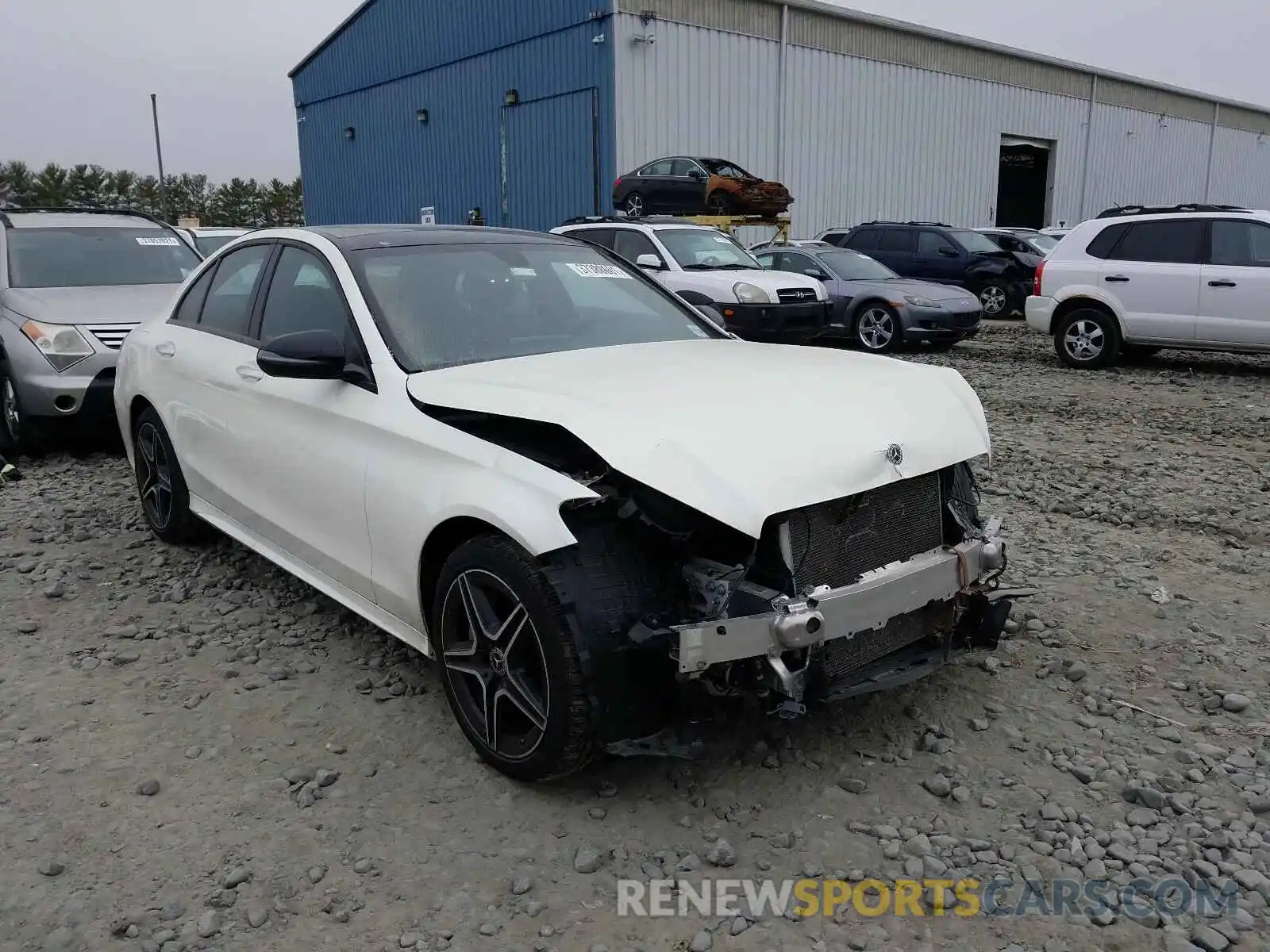 1 Photograph of a damaged car 55SWF8EBXKU292115 MERCEDES-BENZ C CLASS 2019