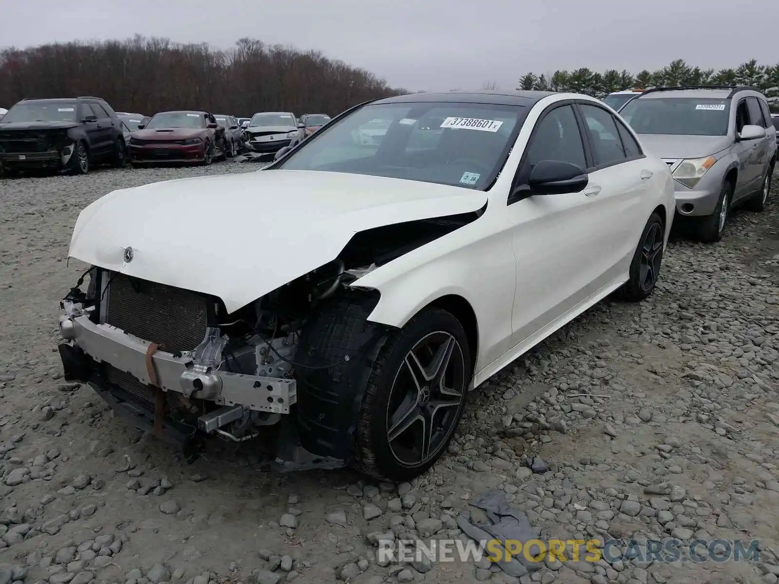 2 Photograph of a damaged car 55SWF8EBXKU292115 MERCEDES-BENZ C CLASS 2019