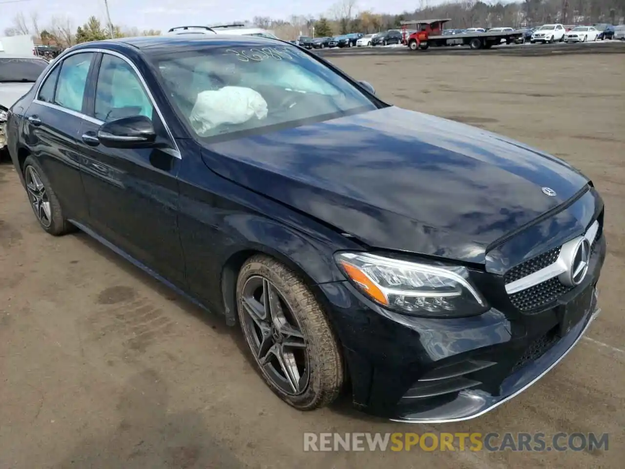 1 Photograph of a damaged car 55SWF8EBXKU299534 MERCEDES-BENZ C-CLASS 2019