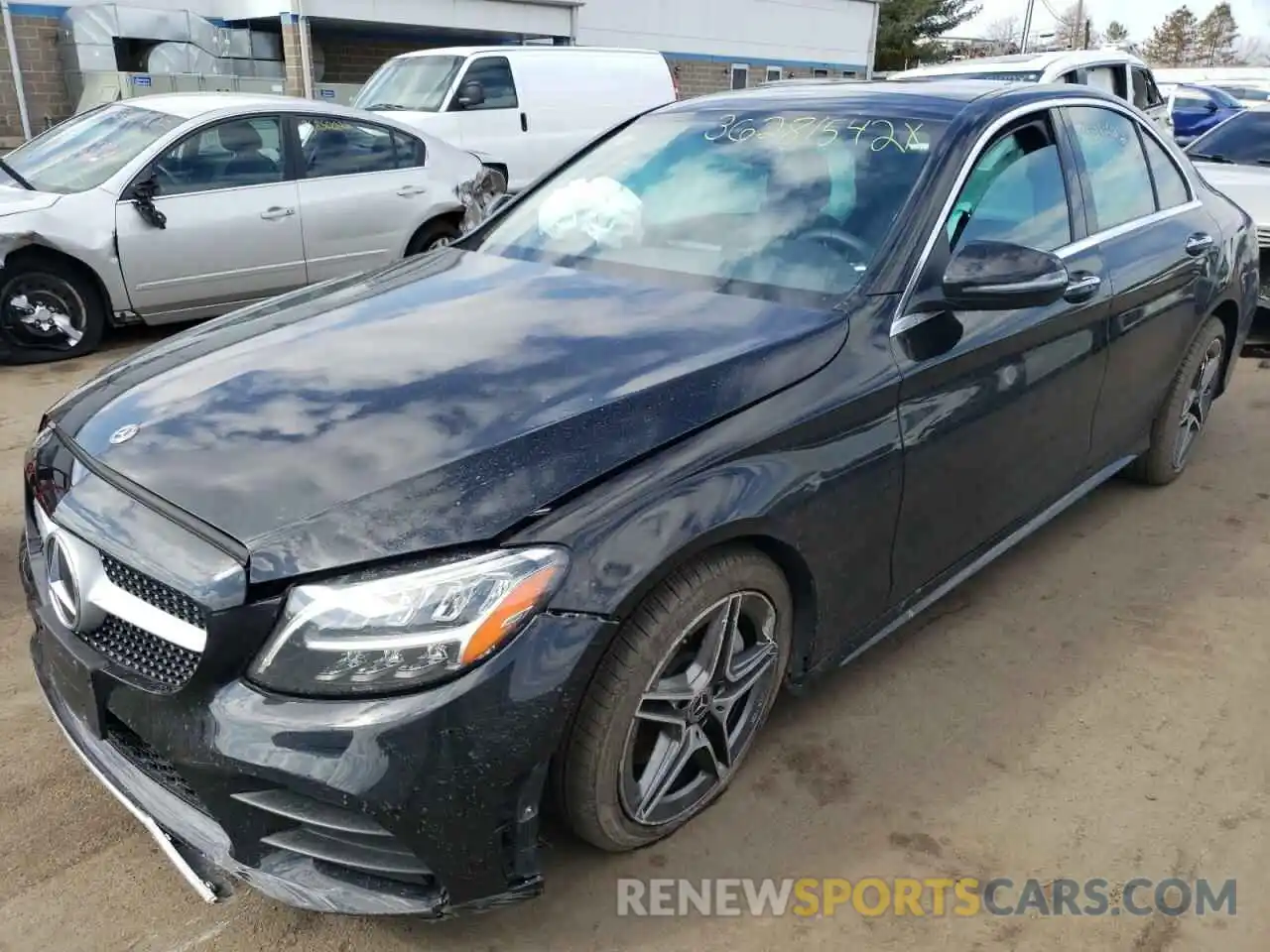 2 Photograph of a damaged car 55SWF8EBXKU299534 MERCEDES-BENZ C-CLASS 2019