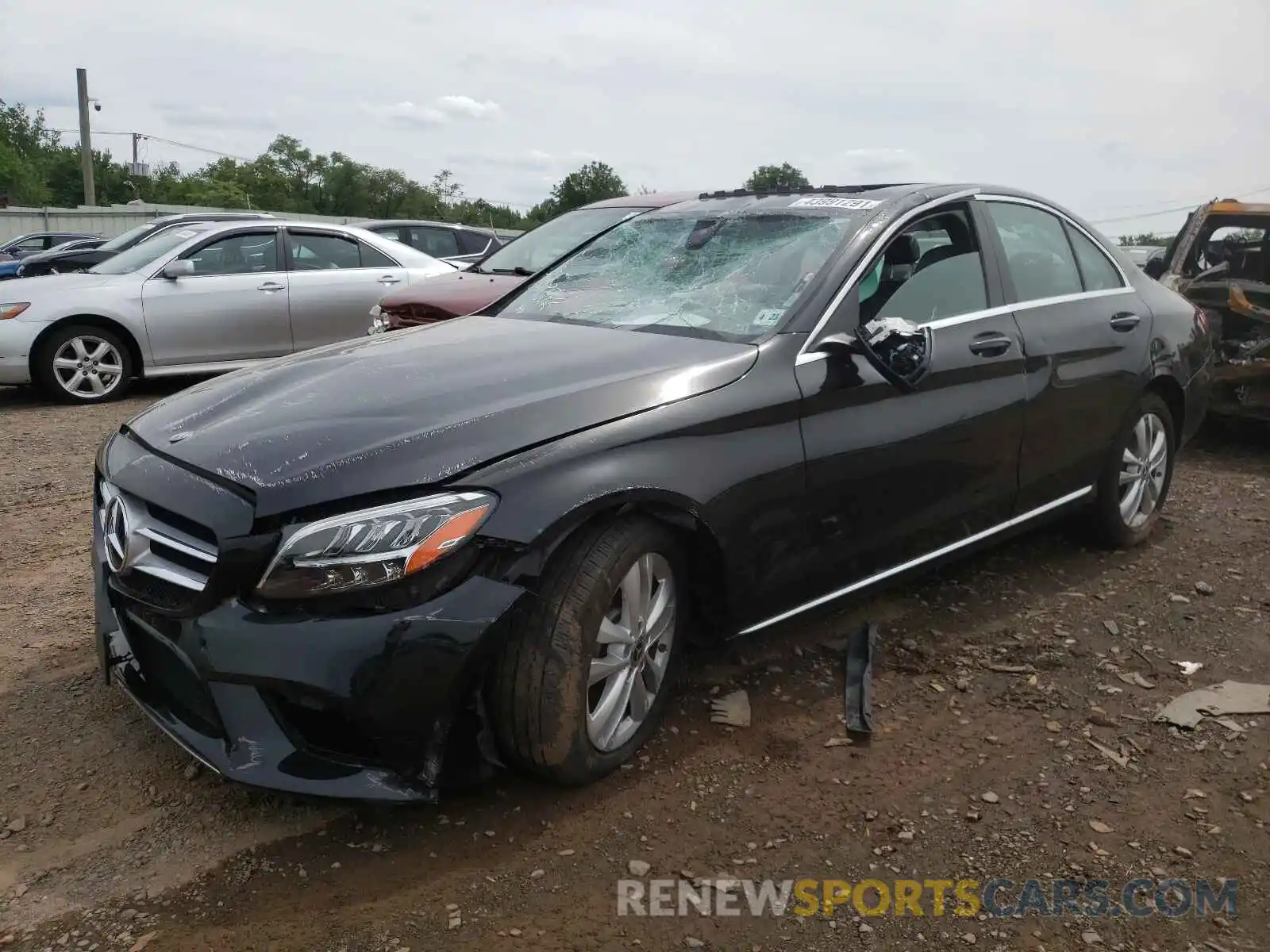 2 Photograph of a damaged car 55SWF8EBXKU313092 MERCEDES-BENZ C CLASS 2019