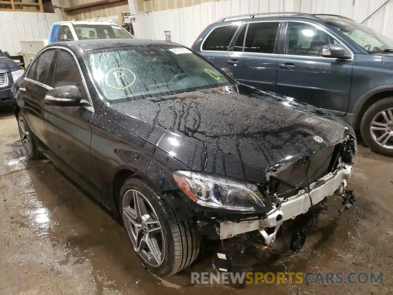 1 Photograph of a damaged car 55SWF8EBXKU313304 MERCEDES-BENZ C-CLASS 2019