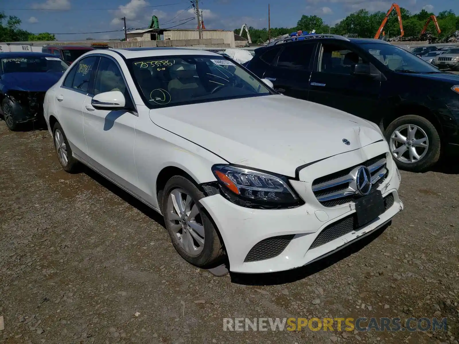 1 Photograph of a damaged car 55SWF8EBXKU315747 MERCEDES-BENZ C CLASS 2019