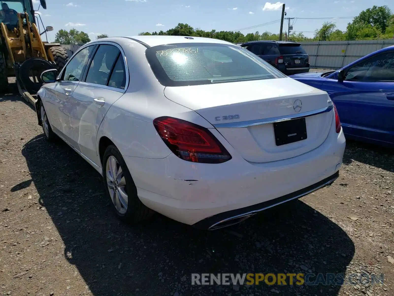 3 Photograph of a damaged car 55SWF8EBXKU315747 MERCEDES-BENZ C CLASS 2019