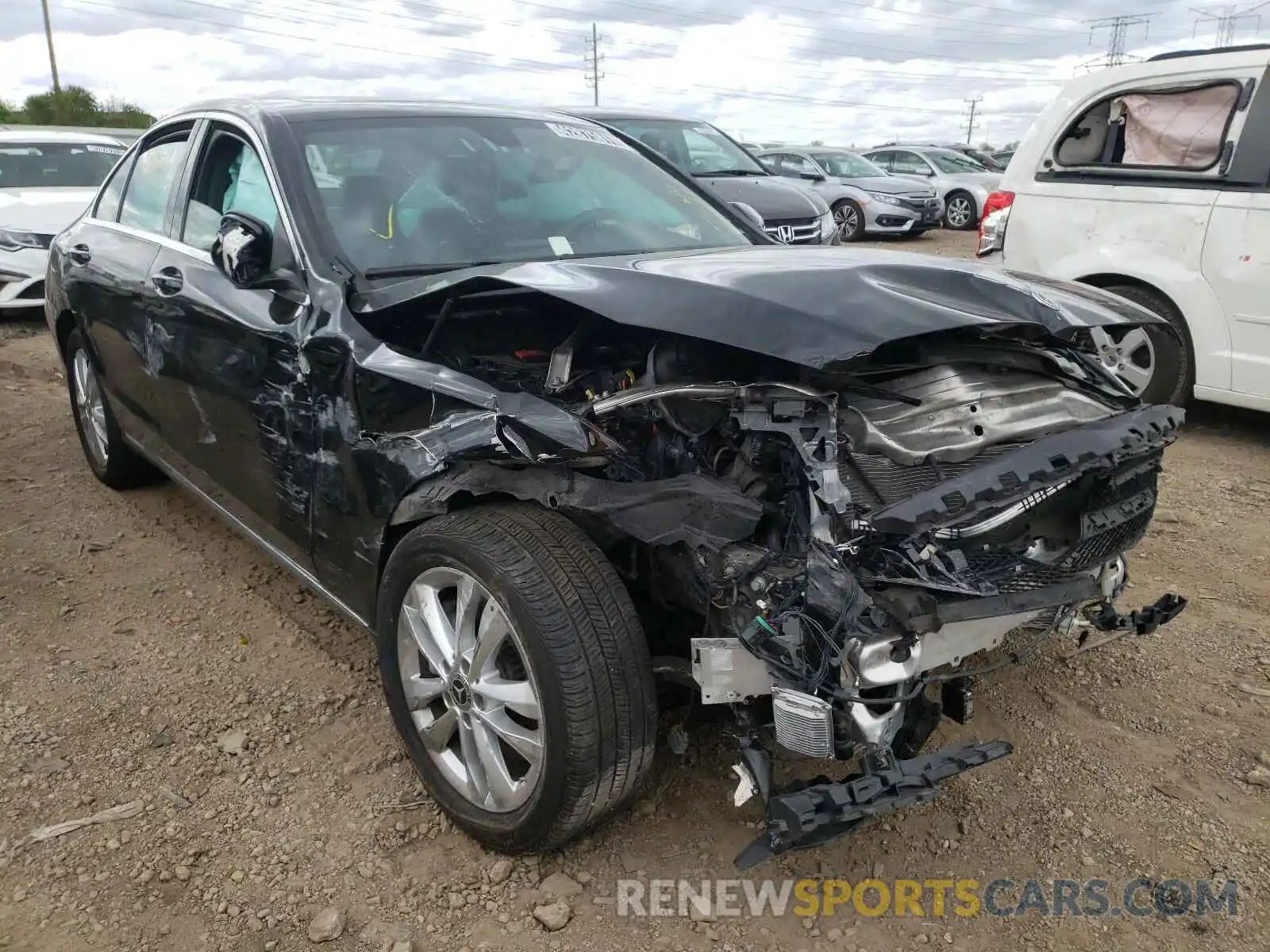 1 Фотография поврежденного автомобиля 55SWF8EBXKU315781 MERCEDES-BENZ C CLASS 2019