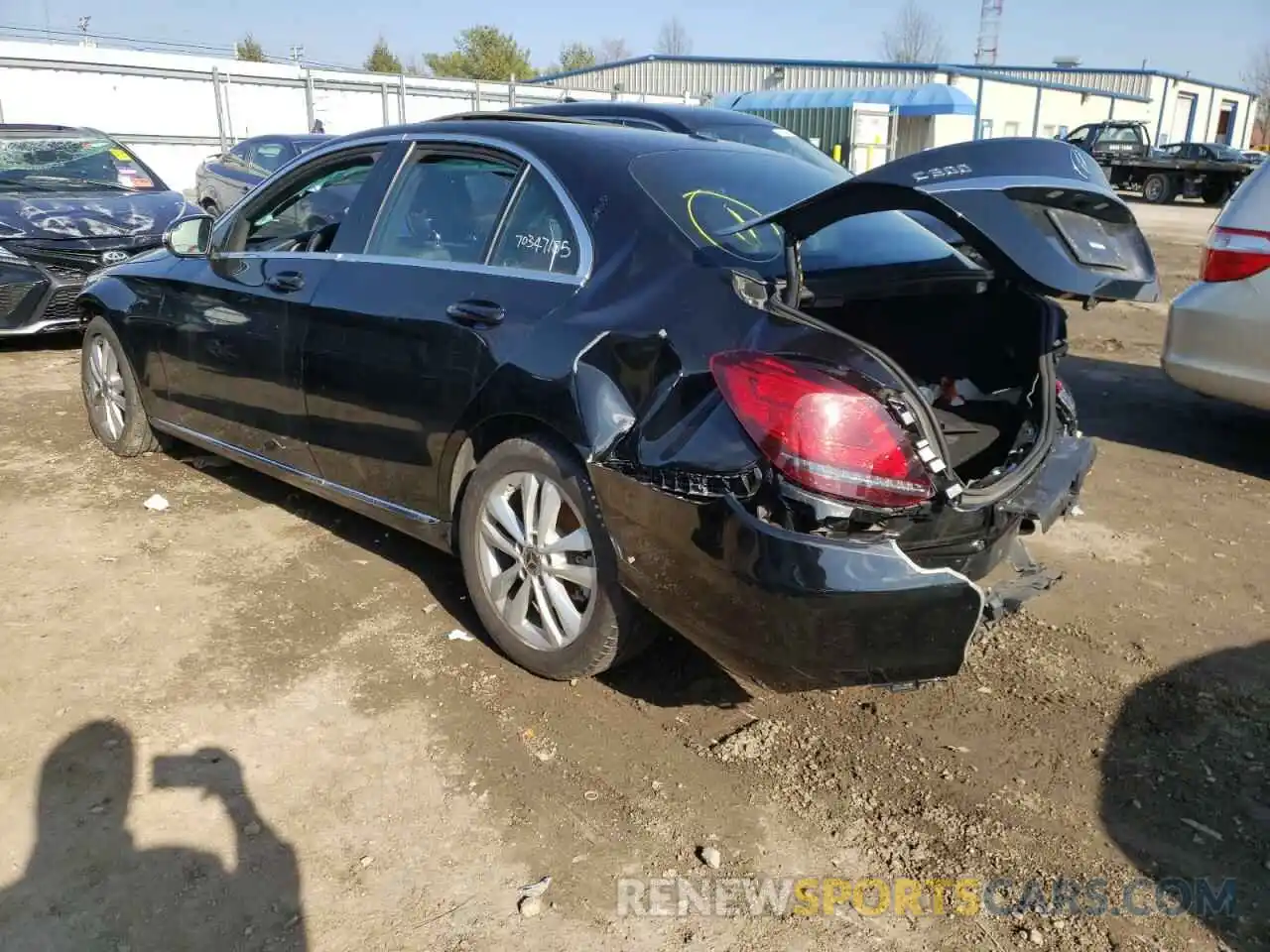 3 Фотография поврежденного автомобиля 55SWF8EBXKU316039 MERCEDES-BENZ C-CLASS 2019