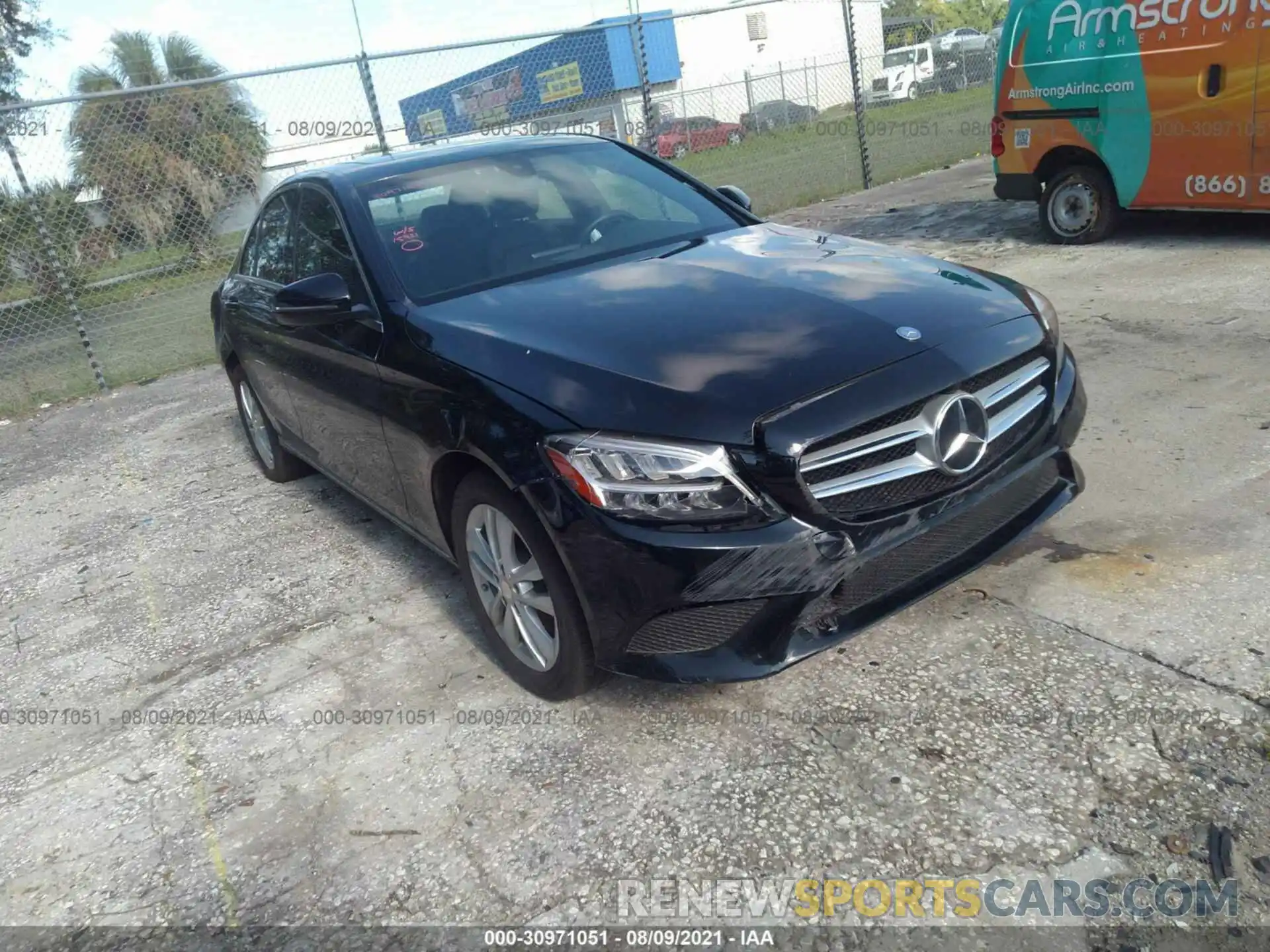 1 Photograph of a damaged car 55SWF8EBXKU316624 MERCEDES-BENZ C-CLASS 2019