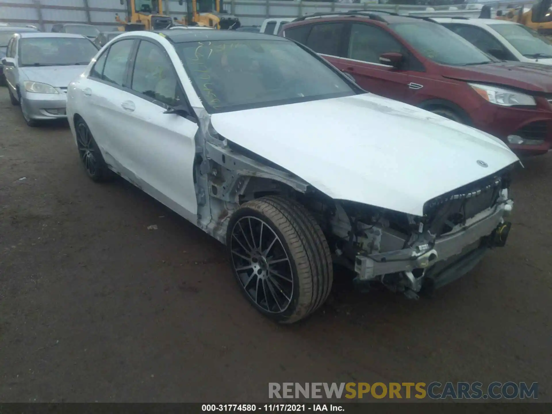 1 Photograph of a damaged car 55SWF8EBXKU321984 MERCEDES-BENZ C-CLASS 2019