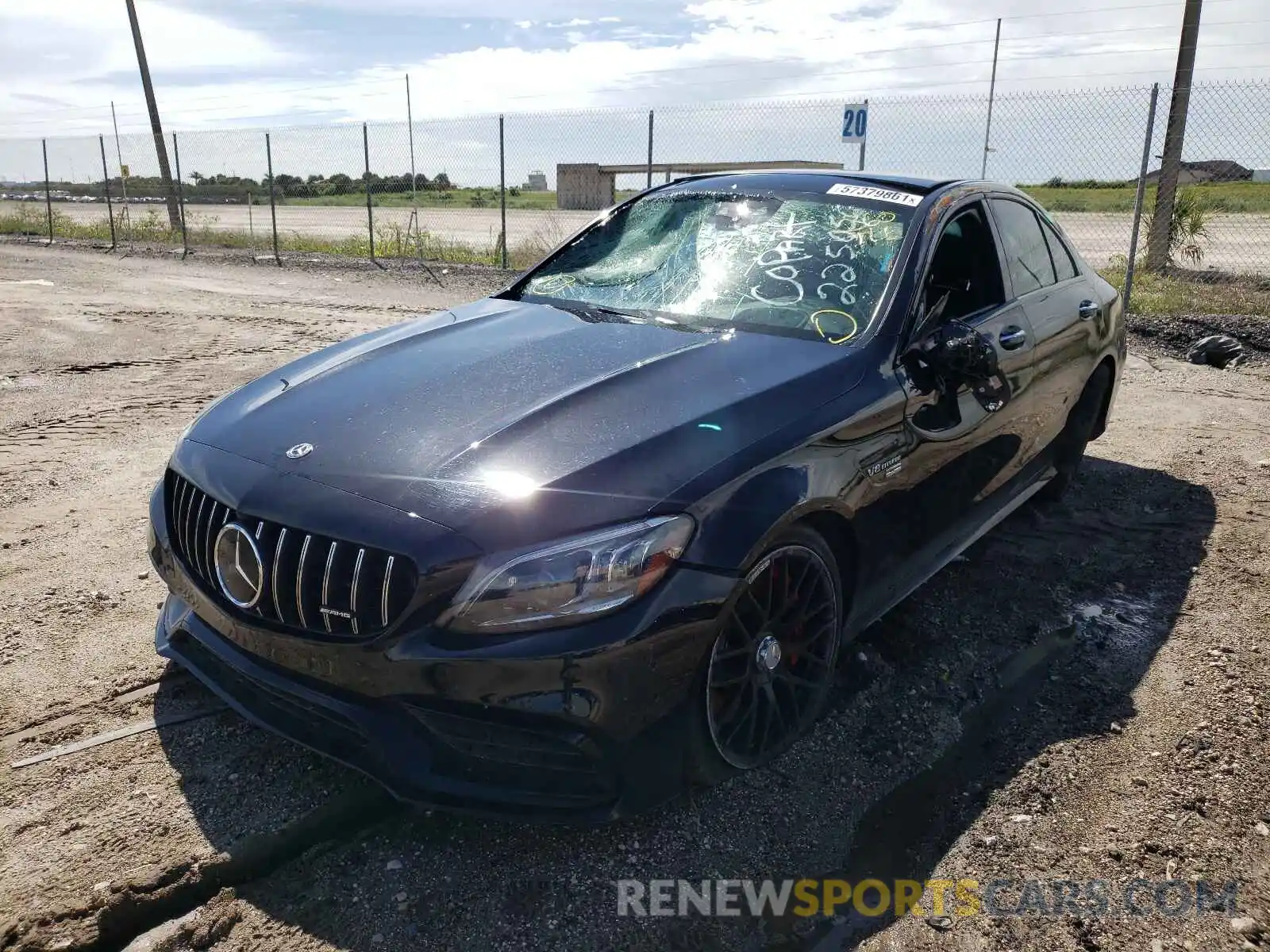 2 Photograph of a damaged car 55SWF8HB0KU301304 MERCEDES-BENZ C-CLASS 2019