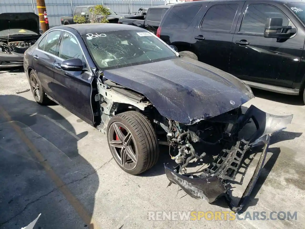 1 Photograph of a damaged car 55SWF8HB5KU304859 MERCEDES-BENZ C-CLASS 2019