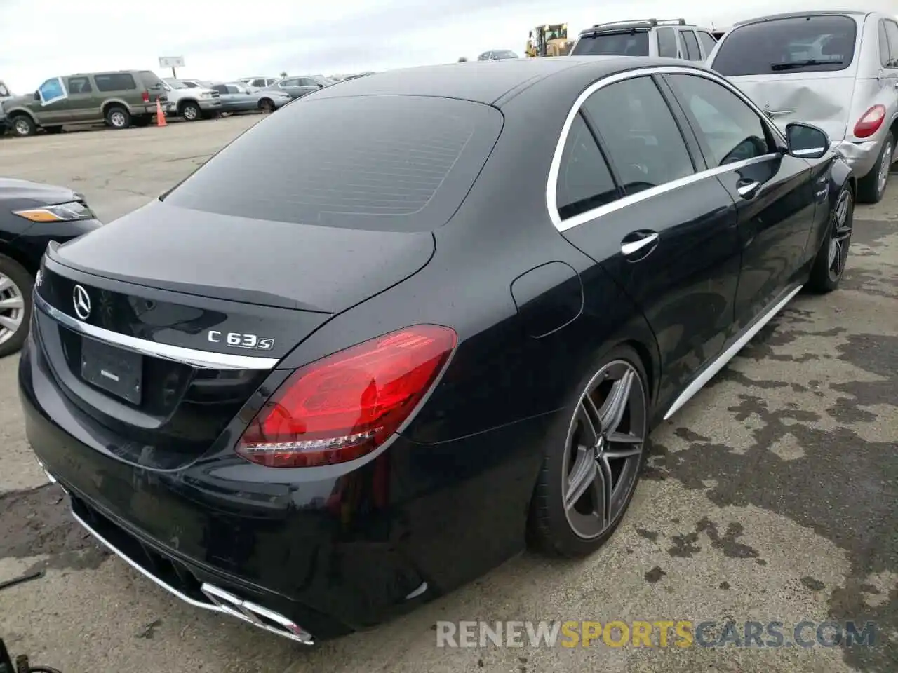 4 Фотография поврежденного автомобиля 55SWF8HB7KU304734 MERCEDES-BENZ C-CLASS 2019