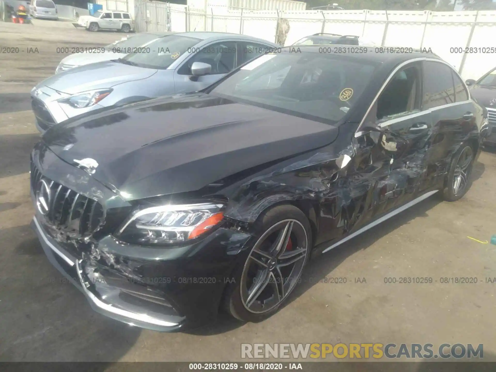 2 Photograph of a damaged car 55SWF8HB8KU318044 MERCEDES-BENZ C-CLASS 2019