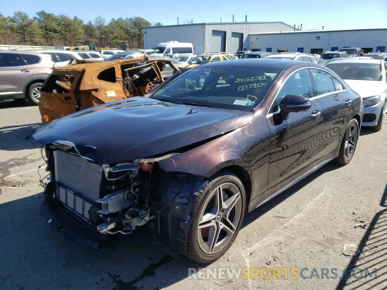 2 Photograph of a damaged car WDD2J5KB0KA037165 MERCEDES-BENZ C CLASS 2019