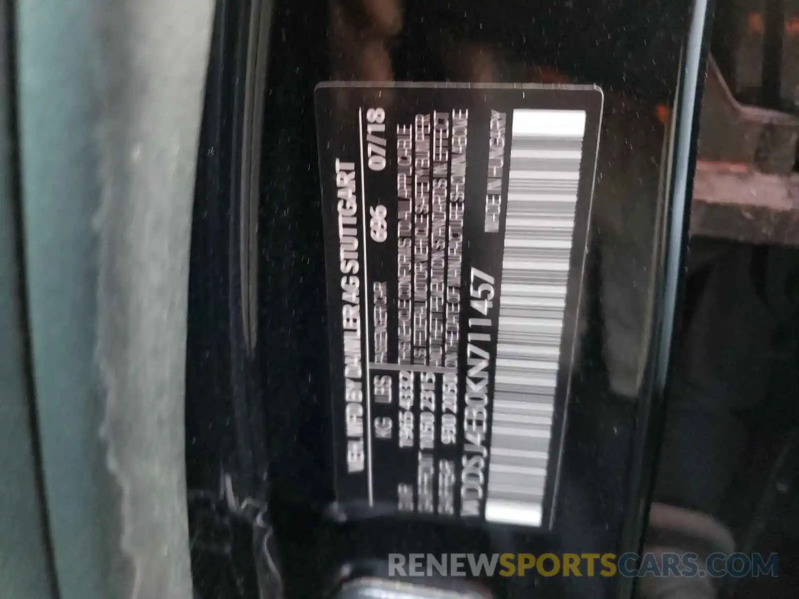 10 Photograph of a damaged car WDDSJ4EB0KN711457 MERCEDES-BENZ C CLASS 2019