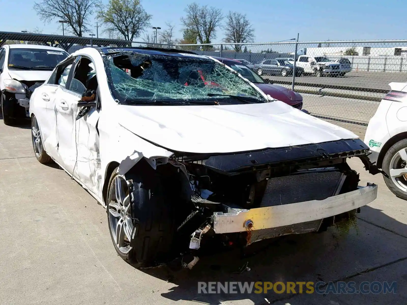 1 Photograph of a damaged car WDDSJ4EB0KN719025 MERCEDES-BENZ C CLASS 2019