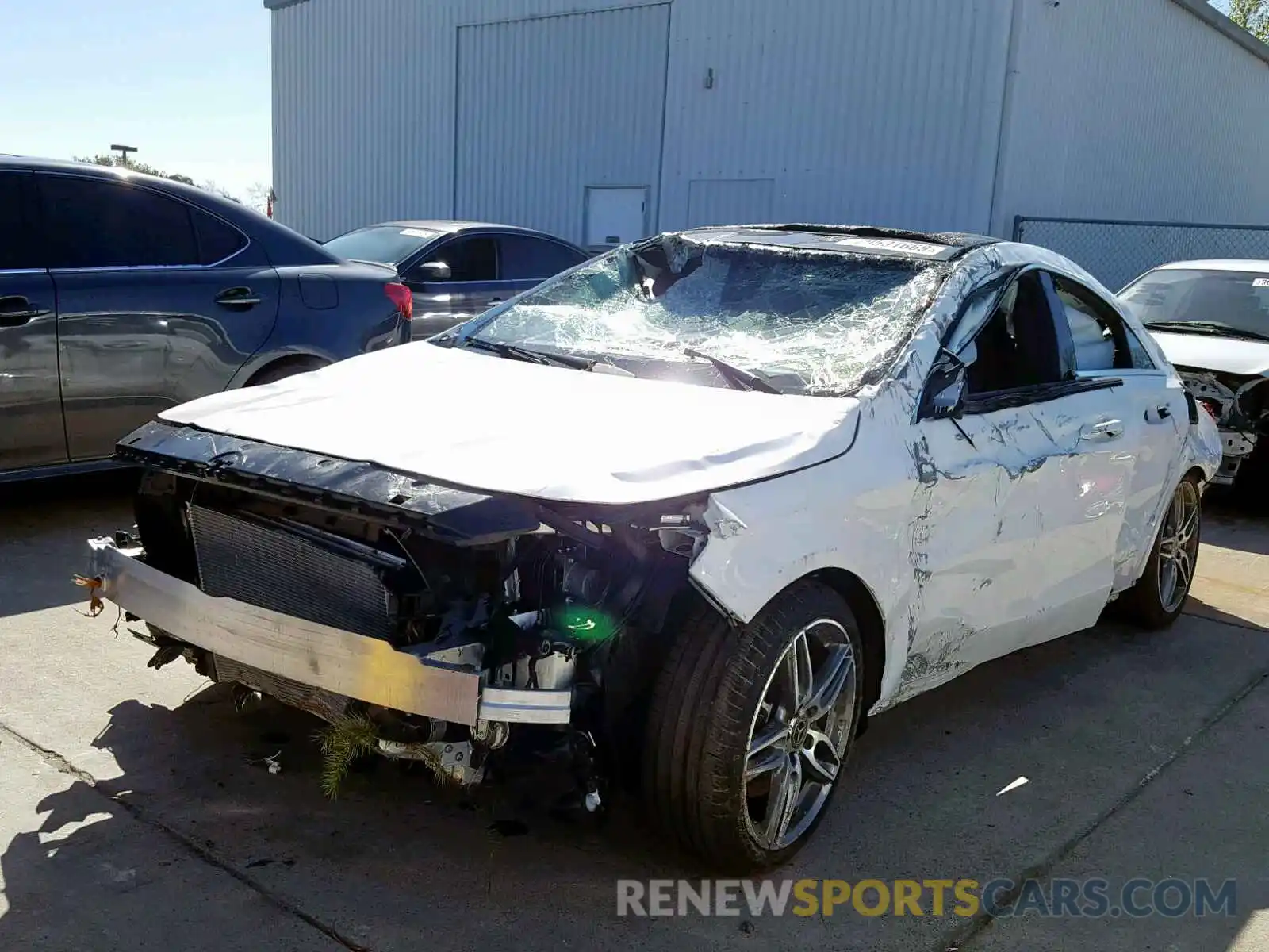 2 Photograph of a damaged car WDDSJ4EB0KN719025 MERCEDES-BENZ C CLASS 2019